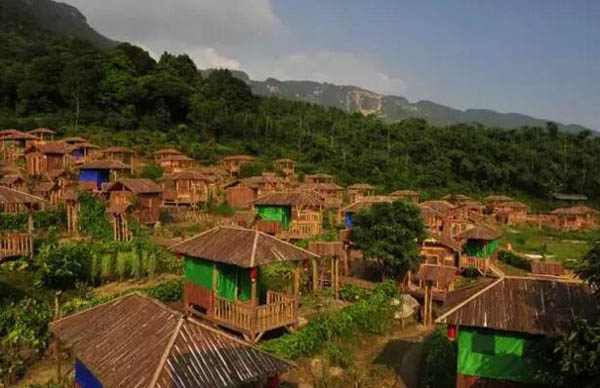 英德天门沟九州驿站树屋度假村外景