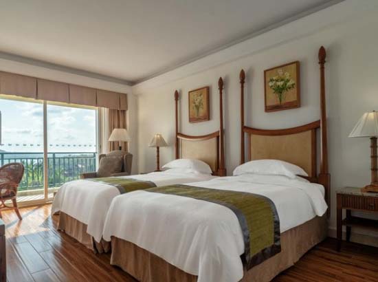 琼海博鳌亚洲论坛金海岸温泉大酒店万泉河景双床房