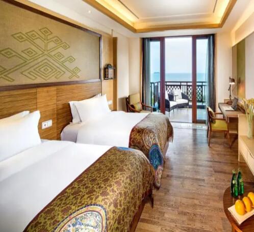 三亚湾君澜迎宾海景度假酒店超级海景双床房