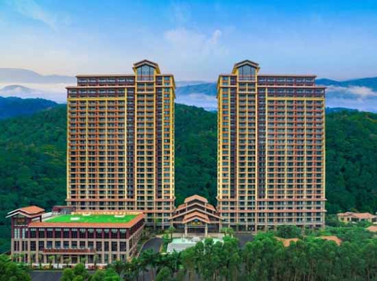 龙门南昆山云顶温泉威士忌酒店  观景泡池双床房