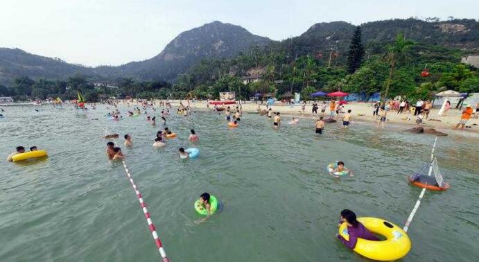 江门古兜温泉综合度假区靠山面海  咸淡双料温泉